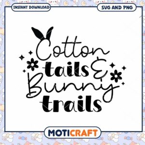 Cottontails Bunny Trails SVG PNG