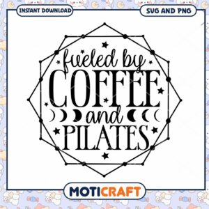 Coffee And Pilates SVG PNG Design