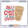 Christmas Coffee SVG PNG Instant Download