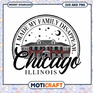 Chicago Family SVG Home Sweet Home Design