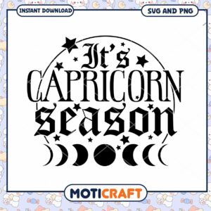 Capricorn Season SVG Cut File
