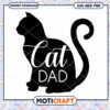 Cat Dad SVG Silhouette Instant Download 2 Cat Dad SVG Silhouette Instant Download