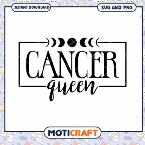Cancer Queen SVG Cut File