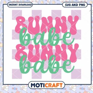 Bunny Babe SVG PNG Instant Download