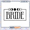 Bride SVG Moon Phase Wedding Design