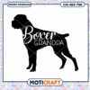 Boxer Grandpa SVG PNG Silhouette