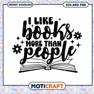 Books Over People SVG Cut File