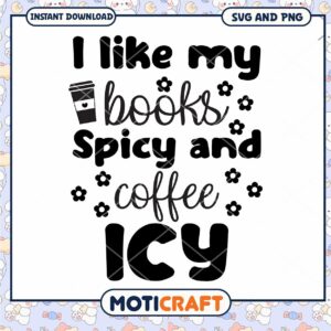 Books Coffee Spicy SVG PNG