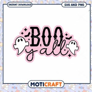Boo Yall SVG Halloween Design
