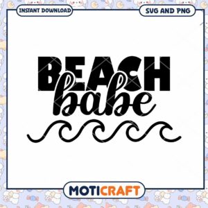 Beach Babe SVG Cut File