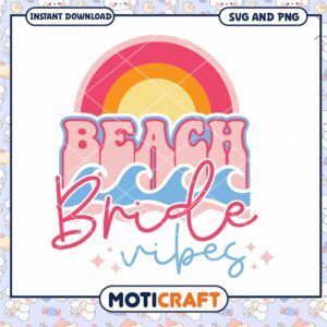 Beach Bride SVG PNG Instant Download