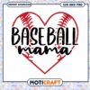 Baseball Mama SVG PNG Heart Design 2 Baseball Mama SVG PNG Heart Design