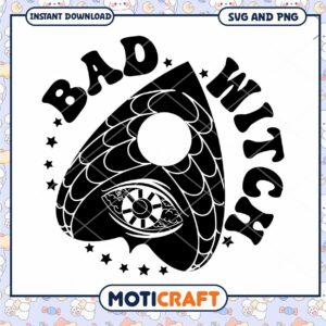Bad Witch Planchette SVG PNG