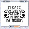 Bathroom Demons SVG Halloween Instant Download