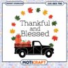 Thanksgiving SVG Thankful and Blessed Pumpkin Truck