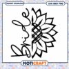 Sunflower Half Script SVG, Instant Download 1 Sunflower Half Script SVG, Instant Download