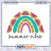 Summer Vibes Rainbow SVG PNG Instant Download 2 Summer Vibes Rainbow SVG PNG Instant Download