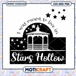 Stars Hollow SVG PNG Instant Download