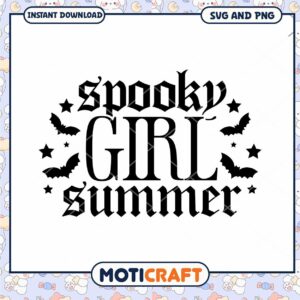 Spooky Girl Summer SVG Cut File