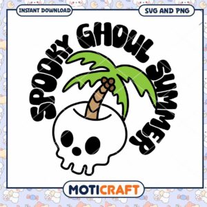 Spooky Ghoul Summer SVG PNG Download