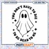 Spooky Ghost SVG PNG Halloween Design Instant Download