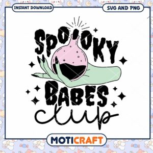 Spooky Babes Club SVG Cut File