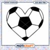Soccer Ball Heart SVG PNG Instant Download 1 Soccer Ball Heart SVG PNG Instant Download