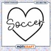 Soccer Heart SVG PNG Instant Download 2 Soccer Heart SVG PNG Instant Download