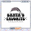 Santa's Favorite Teacher SVG PNG Design