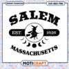 Salem Witch SVG Massachusetts 1626 Design 1 Salem Witch SVG Massachusetts 1626 Design