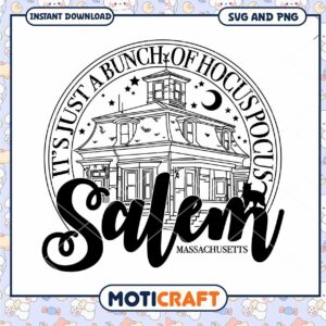 Salem Witch House SVG, Hocus Pocus Design
