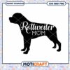 Rottweiler Mom SVG PNG Silhouette Cut File 2 Rottweiler Mom SVG PNG Silhouette Cut File
