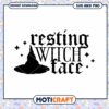 Resting Witch Face SVG Cut File 2 Resting Witch Face SVG Cut File