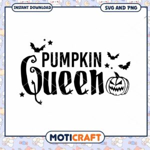 Pumpkin Queen SVG Halloween Cut File