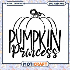 Pumpkin Princess SVG Cut File
