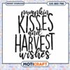 Pumpkin Kisses Harvest Wishes SVG PNG 2 Pumpkin Kisses Harvest Wishes SVG PNG