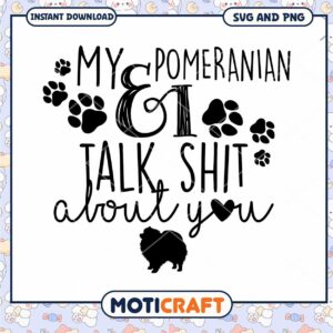 Pomeranian Graphic SVG for Pet Lovers Instant Download Design