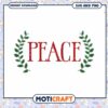 Peace SVG Wreath Christmas Design Instant Download 1 Peace SVG Wreath Christmas Design Instant Download