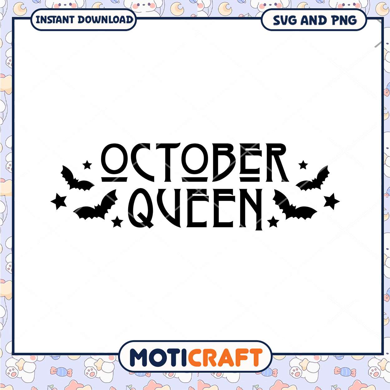 October Queen SVG Halloween Design October Queen SVG Halloween Design