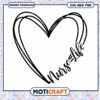 Nurse Life SVG Heart Design Instant Download