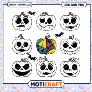 Nightmare Before Christmas SVG Pumpkin Designs