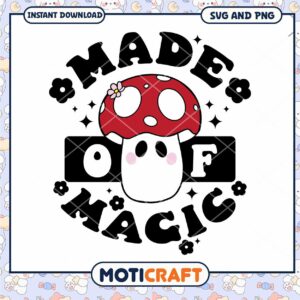 Mushroom Magic SVG PNG Instant Download