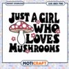 Mushroom Girl SVG Instant Download