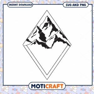 Mountain Logo Design for Instant Download SVG Format
