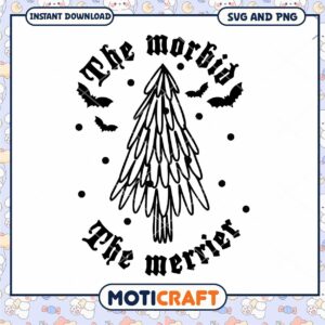 Morbid Christmas Tree SVG PNG Instant Download