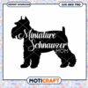 Miniature Schnauzer Mom SVG Cute Dog Lover Design Download