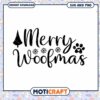 Merry Woofmas Dog Christmas SVG and PNG Instant Download