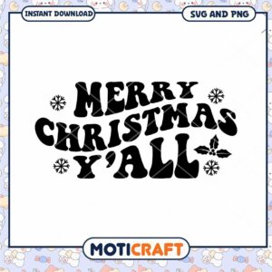 Merry Christmas Yall SVG Cut File
