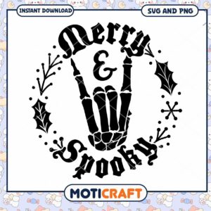 Merry & Spooky SVG Cut File