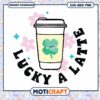 Lucky A Latte Cute Coffee SVG Design for Instant Download 1 Lucky A Latte Cute Coffee SVG Design for Instant Download